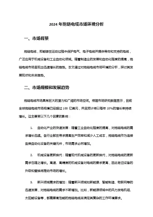 2024年拖链电缆市场环境分析