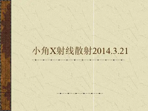 小角X射线散射