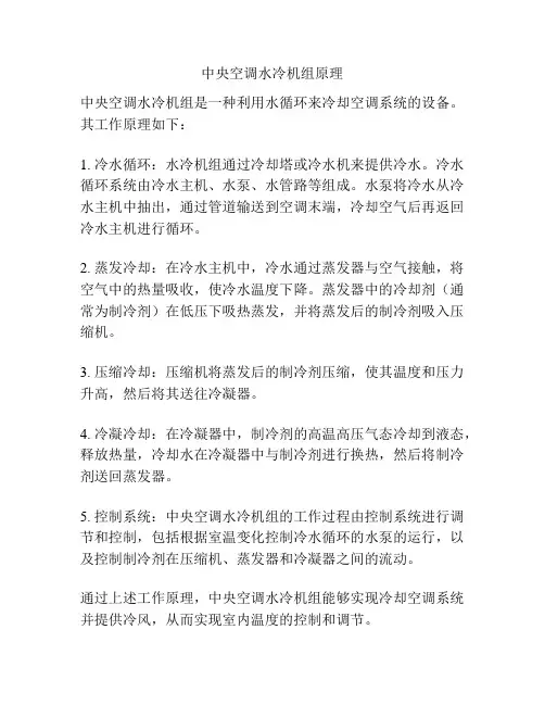 中央空调水冷机组原理