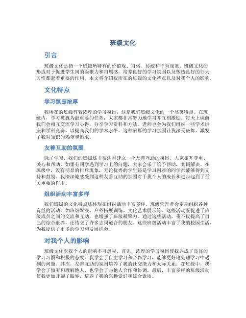 班级文化_精品文档