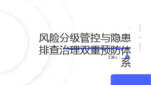 风险分级管控与隐患排查治理双重预防体系