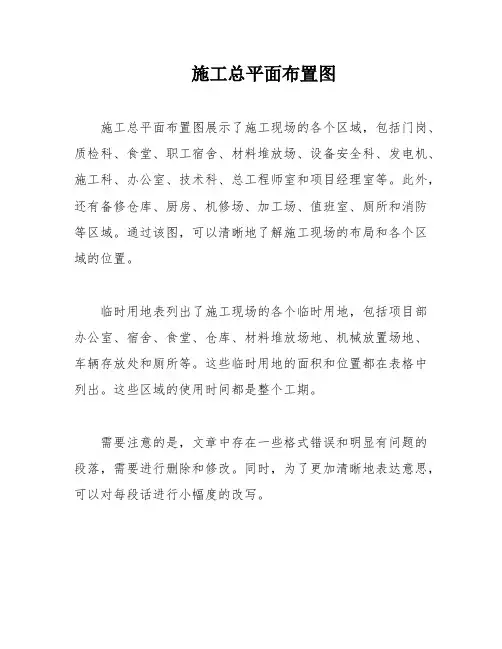 施工总平面布置图