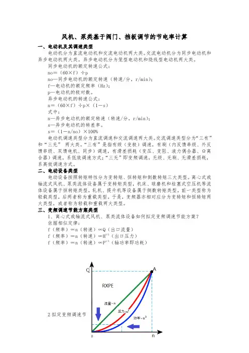 风机泵类节能计算