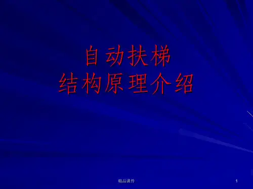 自动扶梯结构原理ppt课件