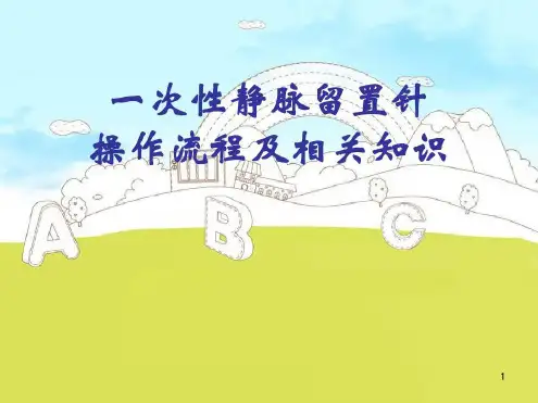 一次性静脉留置针操作流程-2023年学习资料