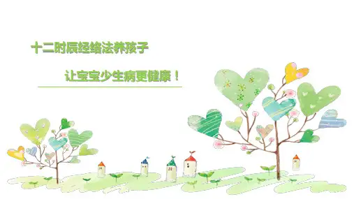 十二时辰经络法养孩子ppt课件