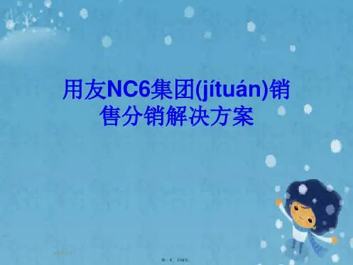 用友NC6集团销售分销解决方案