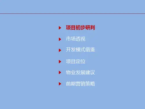 广东某房地产市场分析暨龙湖地块项目定位报告ppt课件