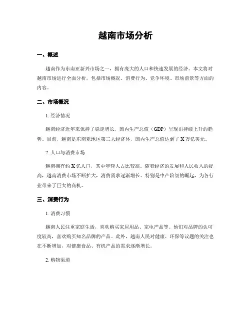 越南市场分析