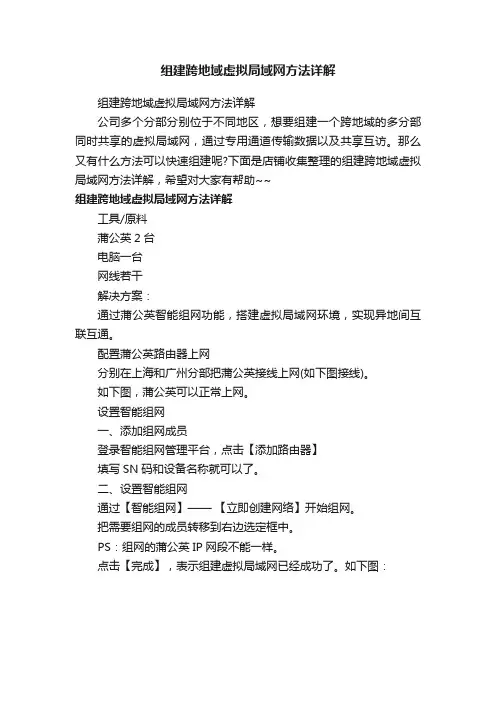 组建跨地域虚拟局域网方法详解