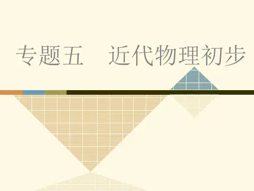 高考二轮物理资料专题五  近代物理初步PPT