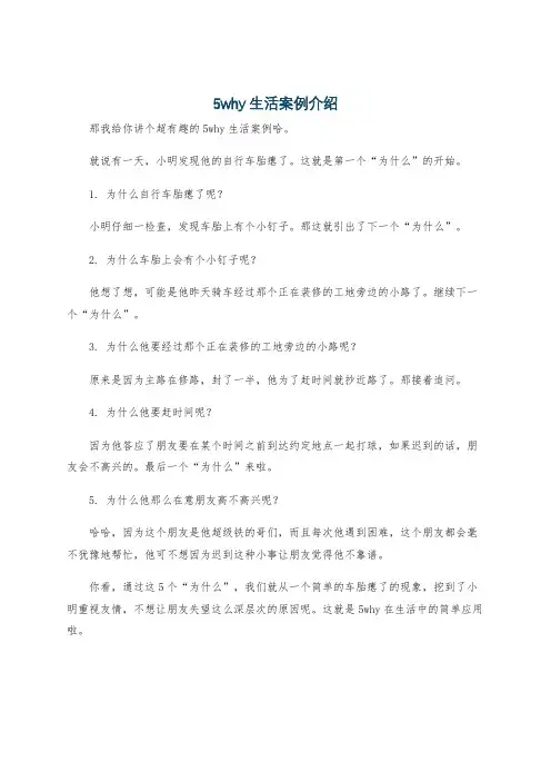 5why生活案例介绍