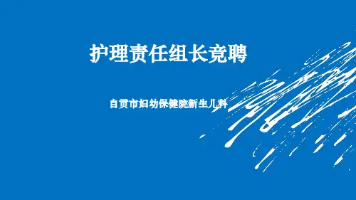 护理组长竞聘演讲ppt课件