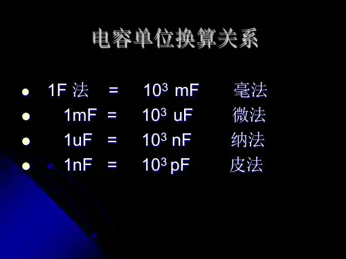 电容器的标识方法
