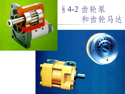 齿轮泵及其种类ppt课件