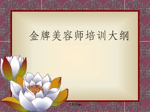 《金牌美容师培训》PPT课件