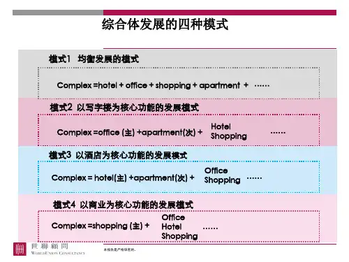 世联—综合体发展的四种模式概述.ppt