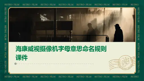 海康威视摄像机字母意思命名规则课件