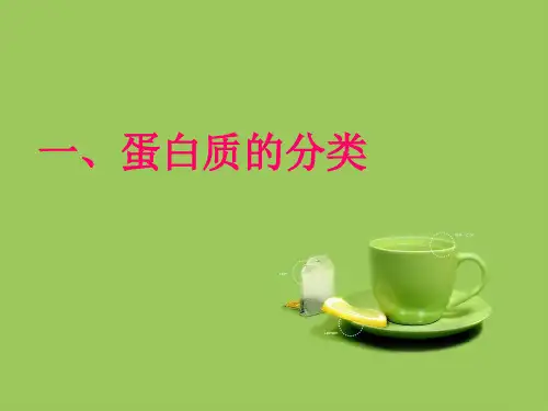 蛋白质的分类