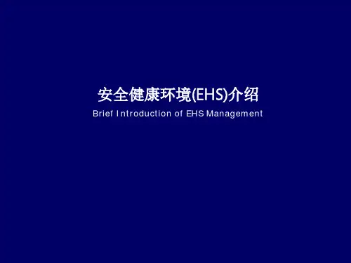 安全健康环境(EHS)介绍66