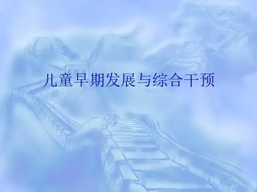 儿童早期发展讲课