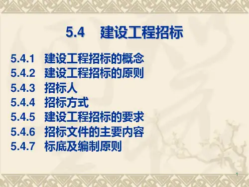 招标 PPT课件