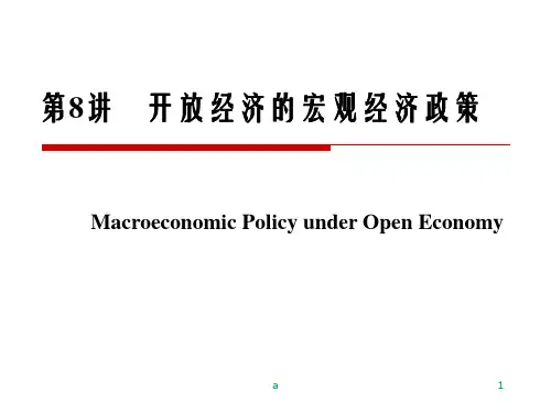 开放经济的宏观经济政策