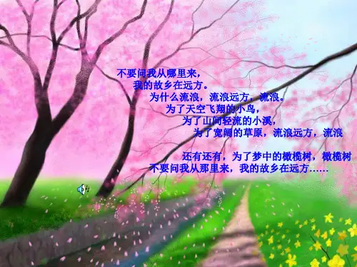 台湾当代女作家三毛(现当代文学)精品PPT课件