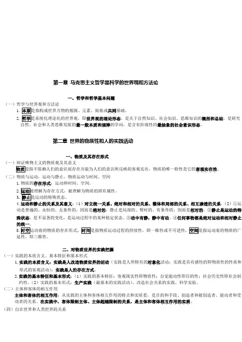 马克思主义哲学原理记忆技巧归纳