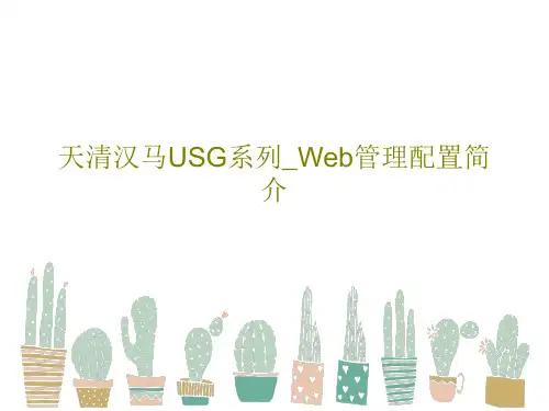 天清汉马USG系列_Web管理配置简介共76页PPT
