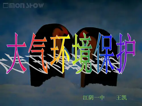 高中地理课件大气环境保护3434
