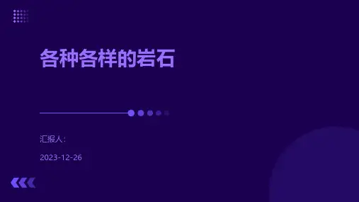 各种各样的岩石