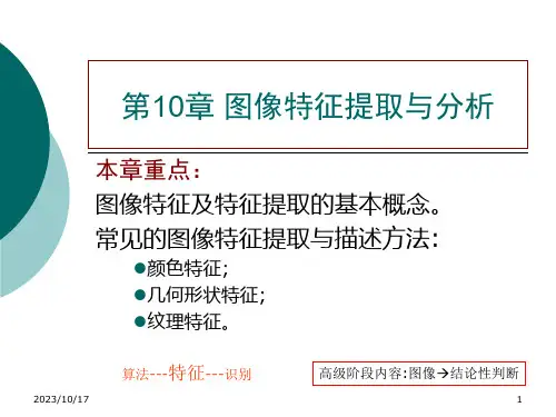 图像特征提取及分析PPT课件