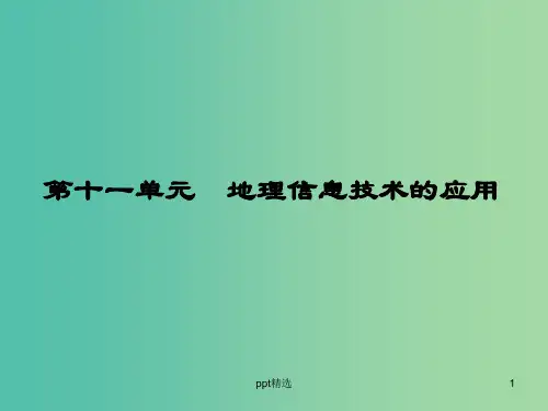 高考地理第一轮总复习 第十一单元 地理信息技术的应用总结提升课件