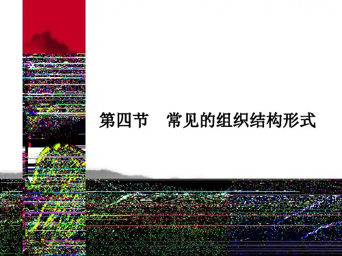 常见的组织结构形式讲课稿