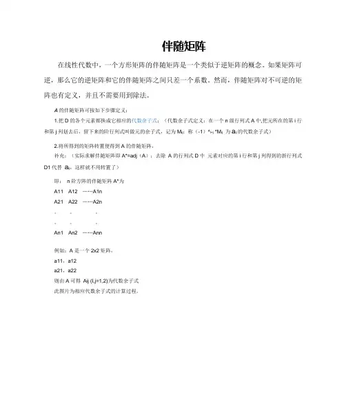 伴随矩阵