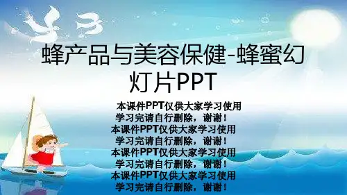 蜂产品与美容保健-蜂蜜幻灯片PPT