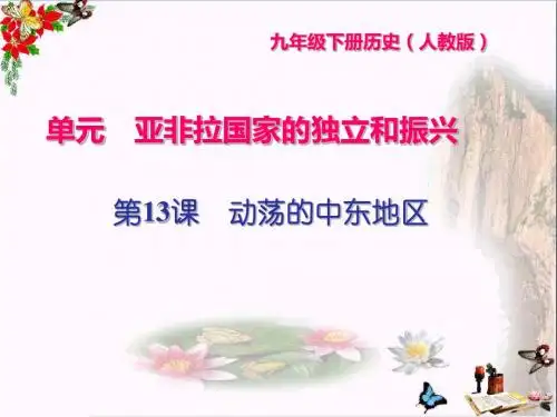 九年级历史下册全一册闯关习题课件ppt(打包19套) 16