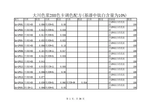 288色卡1