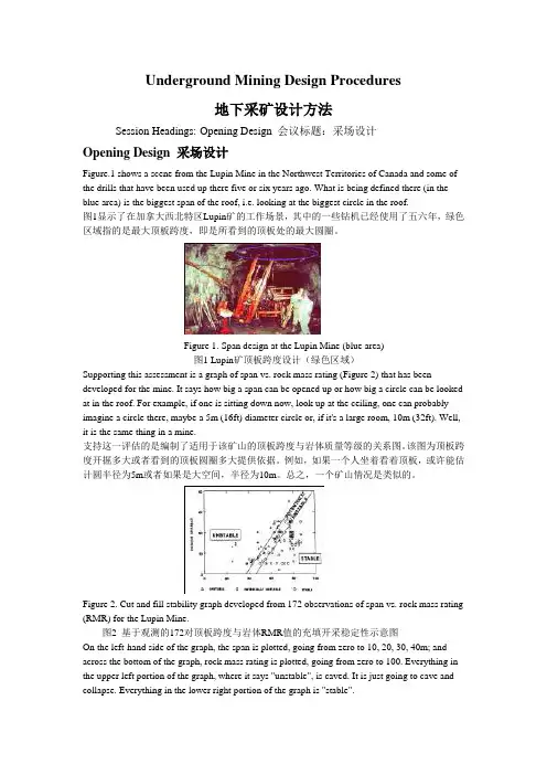 地下采矿设计