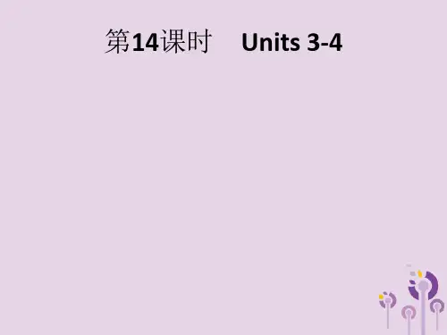 【人教新目标版】中考英语教材梳理突破：教材知识梳理第14课时Units3_4