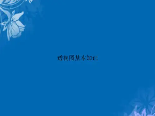 透视图基本知识