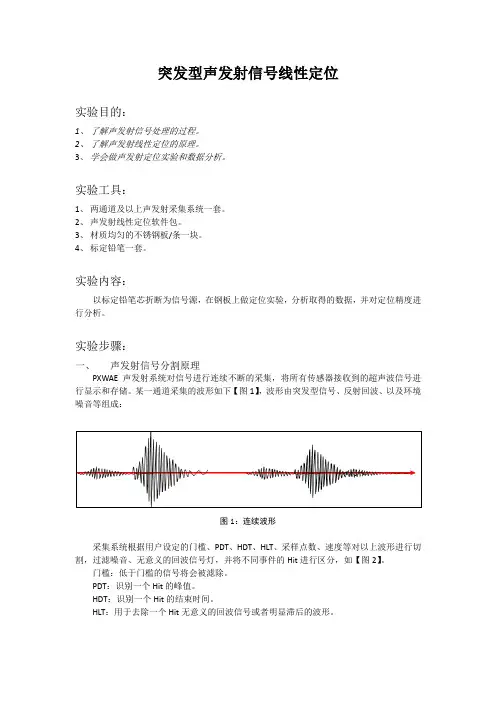 声发射线性定位实验