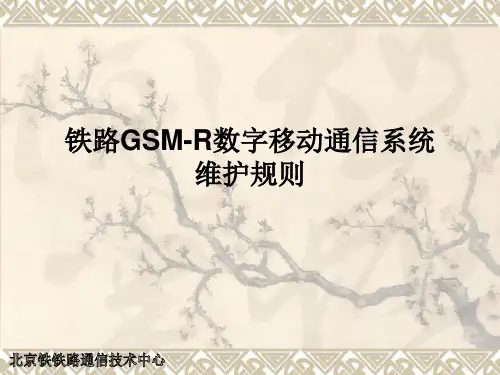 铁路GSM-R系统维护规则讲稿