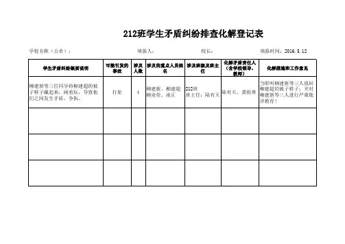 212班学生矛盾纠纷排查调解记录表 (2)