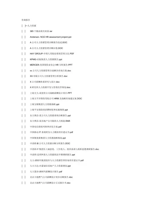 咨询报告