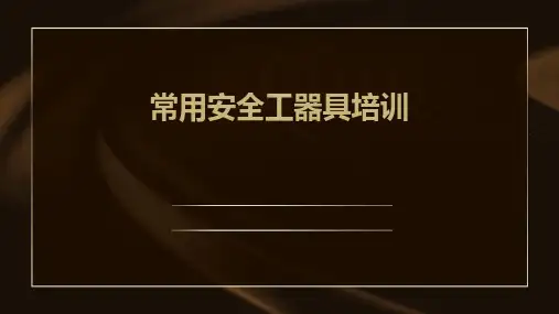 常用安全工器具培训