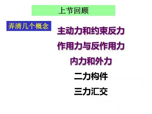 理论物理第二章平面力系20191
