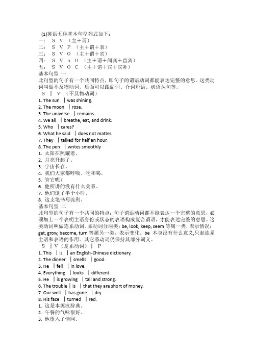 英语句子成分