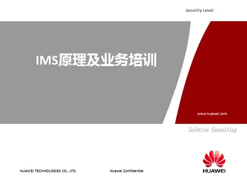 华为IMS基础技术及架构介绍PPT课件